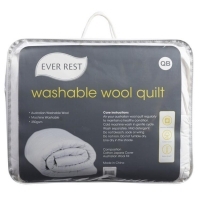 Ever Rest Washable Wool Quilt White