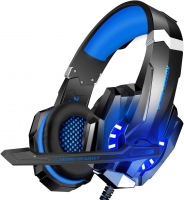BlueFire 3.5mm Gaming Headset for PS4 PS5 Xbox One Tablet Laptop, Over-Ear Gaming Headphones with Mic and LED Lights for Laptop