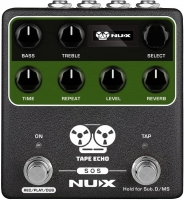 NUX NDD7 Verdugo Series Tape Echo Effects Pedal OLED Screen Stereo Output 7 Pots