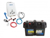 Adventure Kings Portable Gas Hot Water System | Camping Shower Water Heater | Tankless | Inc. Pump