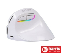 DELUX M618mini-WHITE Wireless Optical Ergonomic Mouse