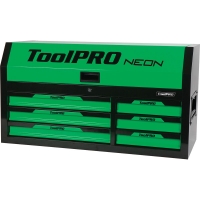ToolPRO Neon Tool Chest Green 6 Drawer 42 Inch