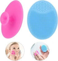 $10.99 - Baby Bath Silicone Brush 2 Pack for Dry Skin, Cradle Cap Brush and Comb, Cradle Cap and Eczema + Soft Training Silicone Finger