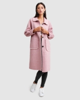 Lived In Love Wool Blend Coat - Lilac Blossom
