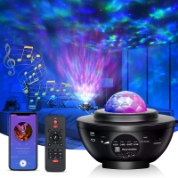$49.99 - Star Projector Night Light Ocean Wave Projector LED Starry Sky Lights 21 Lighting Modes with Bluetooth Music Speaker Remote