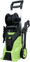 High Pressure Washer Electric Spray Gun Machine, 4300PSI Adjustable Spray Gun (2800W, 300Bar, 10m High Pressure Hose) Green