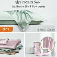 2x Mulberry Silk Standard Pillow Case Slip Genuine 25 Momme Silk Gift Box