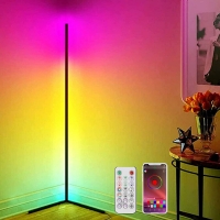Corner Floor Lamp RGB Color Changing Mood Lighting RGB Floor Lamp App Control Dimmable LED Light Atmosphere Night Light for