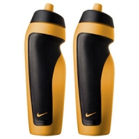 2x Nike Sports 600ml Water Bottle Drink Hydration Sports Plastic Container GD/BK