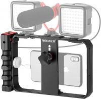 Neewer Plastic U Rig Smartphone Video Rig, Filmmaking Cage, Phone Video Stabilizer Grip Tripod Mount for Videomaker Film-Maker