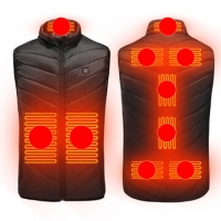 Unisex 3-Gears Heated Jackets USB Electric Thermal Clothing 9 Places Heating Winter Warm Vest Outdoor Heat Coat Clothing Sale