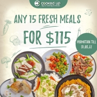 Any 15 Fresh Cooked & Delivered Meals with Longer Shelf Life for $109.25 Expires 31.03.22