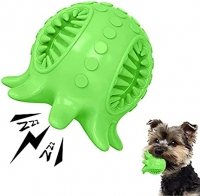 Dog Toy Ball Tooth Cleaning Octopus Shape Jolly Ball for Dogs Chew Squeaky Toys Treat Food Dispensing Ball for Small/Medium Dogs