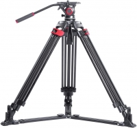 miliboo MTT605A Video Tripod Professional Camera Stand with Ground Spreader for DSLR Camcorder Wedding Photography Travel