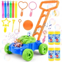$36.19 - Fegalop Automatic Bubble Blower Lawn Mower Bubble Machine Outdoor Bubble Toys for Kids with 6 Bubble Wands and 4 Bottle of