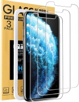 Mkeke Compatible with iPhone 11 Pro Max Screen Protector, iPhone Xs Max Screen Protector Tempered Glass -3 Pack 6.5\