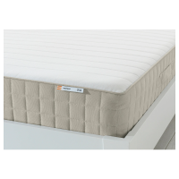 HAFSLO Sprung mattress, firm/beige, Double
