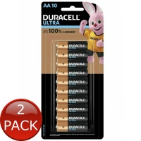 2 x Duracell Batteries Aa Ultra Alkaline Electronics Device Appliances 10 Pack