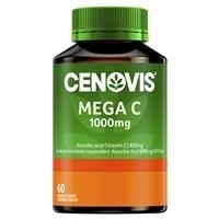 Cenovis Mega Vitamin C for Immune Support 1000mg - 60 Orange Flavour Chewable Tablets