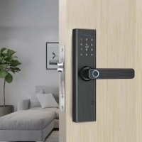 Tuya Electronic Smart Door Lock Biometric Fingerprint Lock Security Intelligent Smart Lock With WiFi APP Password RFID Unlock
