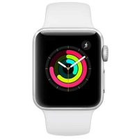 Apple Watch Series 3 (GPS) 38mmSilver Aluminium Case with White Sport Band - MTEY2X/A