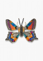 Lurex Butterfly Brooch