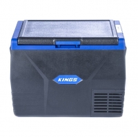 Kings 65L Fridge / Freezer | 12V & 240V | Fits 100 Cans | For Home, Car & Camping
