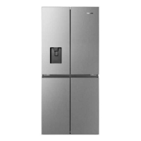 Hisense 454 Litre Pureflat French Door Refrigerator - Stainless Steel