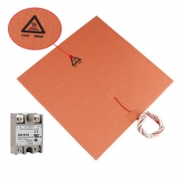 300*300mm 110V 300W Hot Bed Silica Gel Pad + Solid State and Relay Kit for 3D Pr Sale