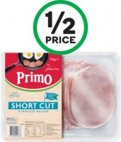 Primo Short Cut Bacon Rashers 750g – From the Fridge