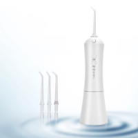 USB Cordless Water Flosser Dental Oral Irrigator Teeth Cleaner Floss With 3 Jets
