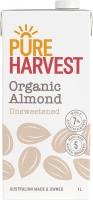 Pureharvest Unsweetened Organic Almond Milk, 1 l