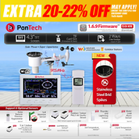 PanTech Weather Station Wifi 2021 Rain Gauge Anemometer Wireless Solar PT HP2500