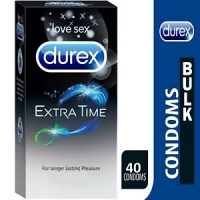 Durex Extended Pleasure Extra Time Longer Lasting Delay Retail Pack 40 Condoms