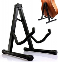 H HOME-MART 2022 Upgraded Guitar Stand Folding Universal A frame Stand for All Guitars Acoustic Classic Electric Bass Travel