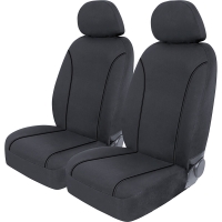 SCA Canvas Seat Covers Charcoal/Grey, Adjustable Headrests, Size 30, Front Pair, Airbag Compatible