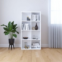 Book Cabinet/Sideboard White 66x30x130 Cm Chipboard