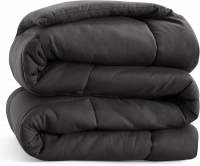 Bedsure Duvet Insert California King Comforter Black - All Season Quilted Down Alternative Comforter for Cal King Bed, 300GSM