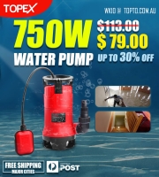 30% off 750W Submersible Sump Dirty Water Pump Swim Pool Pond w/ AU Plug $79 (Was $113) + Delivery (Free to Major Cities) @Topto