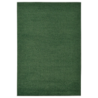 SPORUP Rug, low pile, dark green, 133x195 cm
