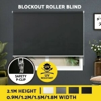 Roller Blinds Blockout Blackout Curtains Window Modern Shades 0.9-1.8X2.1M