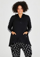 Attitude Lounge Tunic In Black In Sizes 12 To 24