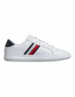 Tommy Hilfiger Essential Leather Cupsole White/Midnight Trainer Sneaker