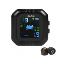 Enusic™ Waterproof LCD Motorcycle TPMS Tire Pressure Monitor System With 2 External Sensor Sale