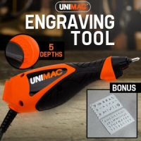 【EXTRA10%OFF】UNIMAC Engraving Tool - Electric Engraver Stencils Precision