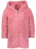 Toddler Girl Quilt Fur Jacket