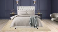 Marseille Upholstered Bed Head with Choice Of Standard Base