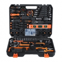 TOPSHAK TS-CH2 168 Piece Socket Wrench Auto Repair Tool Mixed Tool Set Hand Tool Kit with Plastic Toolbox Storage Case Sale