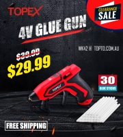 Sale 25% OFF 4V Cordless Hot Glue Gun Fast Preheating NOW Only $29.99