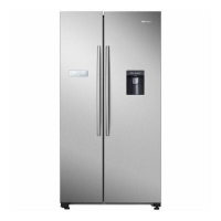 Hisense 578 Litre Side By Side Refrigerator - Stainless Steel